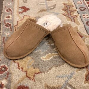 UGG Chestnut Suede Slippers